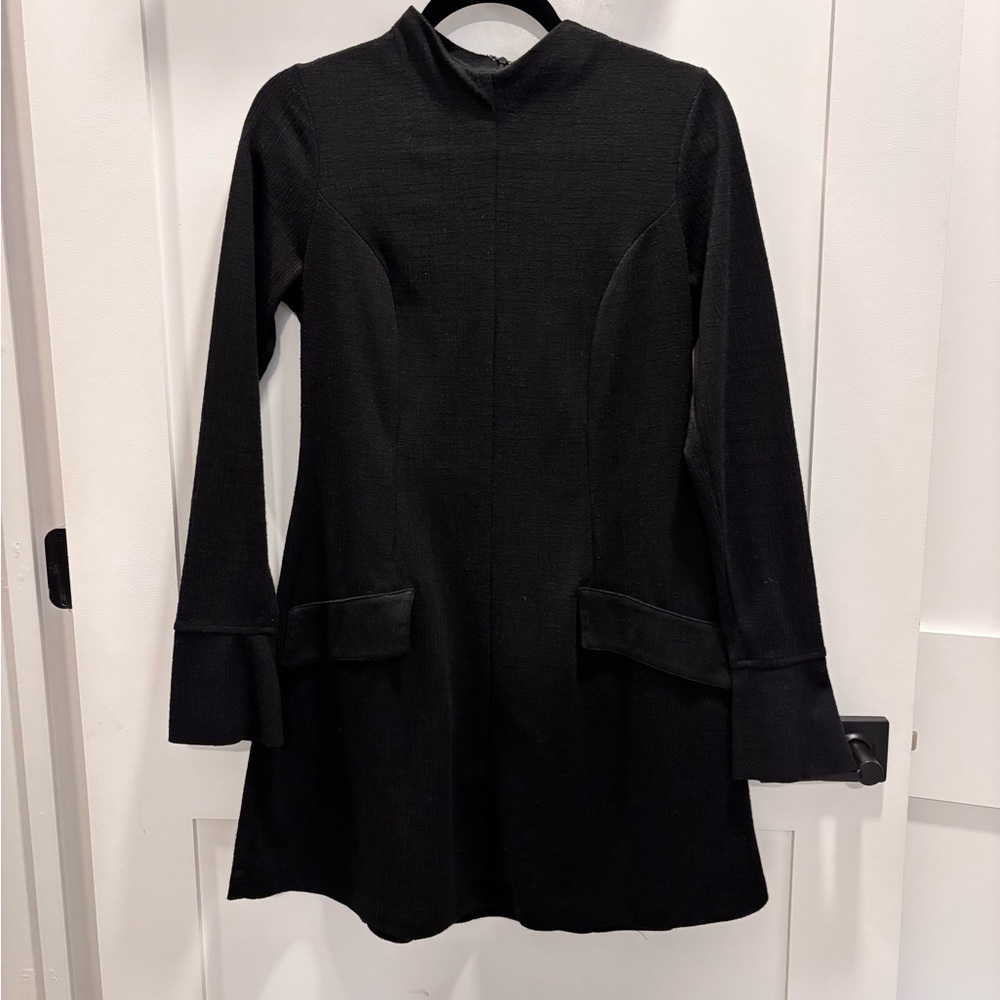Francesca's Collections Charcoal Textured Dress
